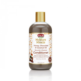 African Pride Moisture Miracle Honey&Chocolate&Coconut Oil Nourish & Restore Conditioner 12oz African Pride Moisture Miracle Honey&Chocolate&Coconut Oil Nourish & Restore Conditioner 12oz